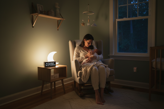 mother feeding baby at 3am