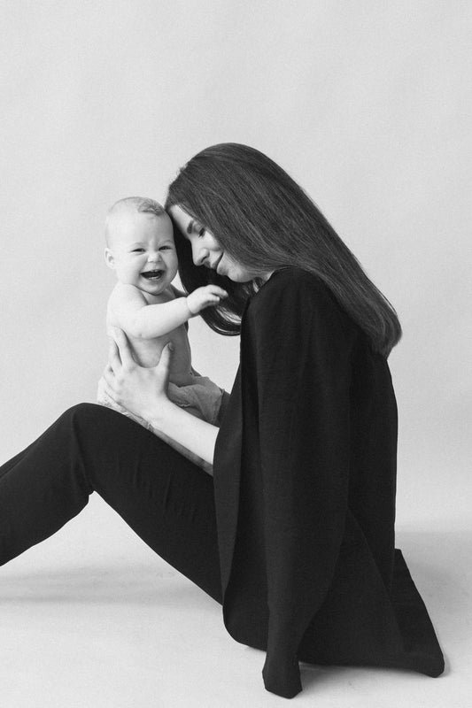 Women with gorgeous new baby